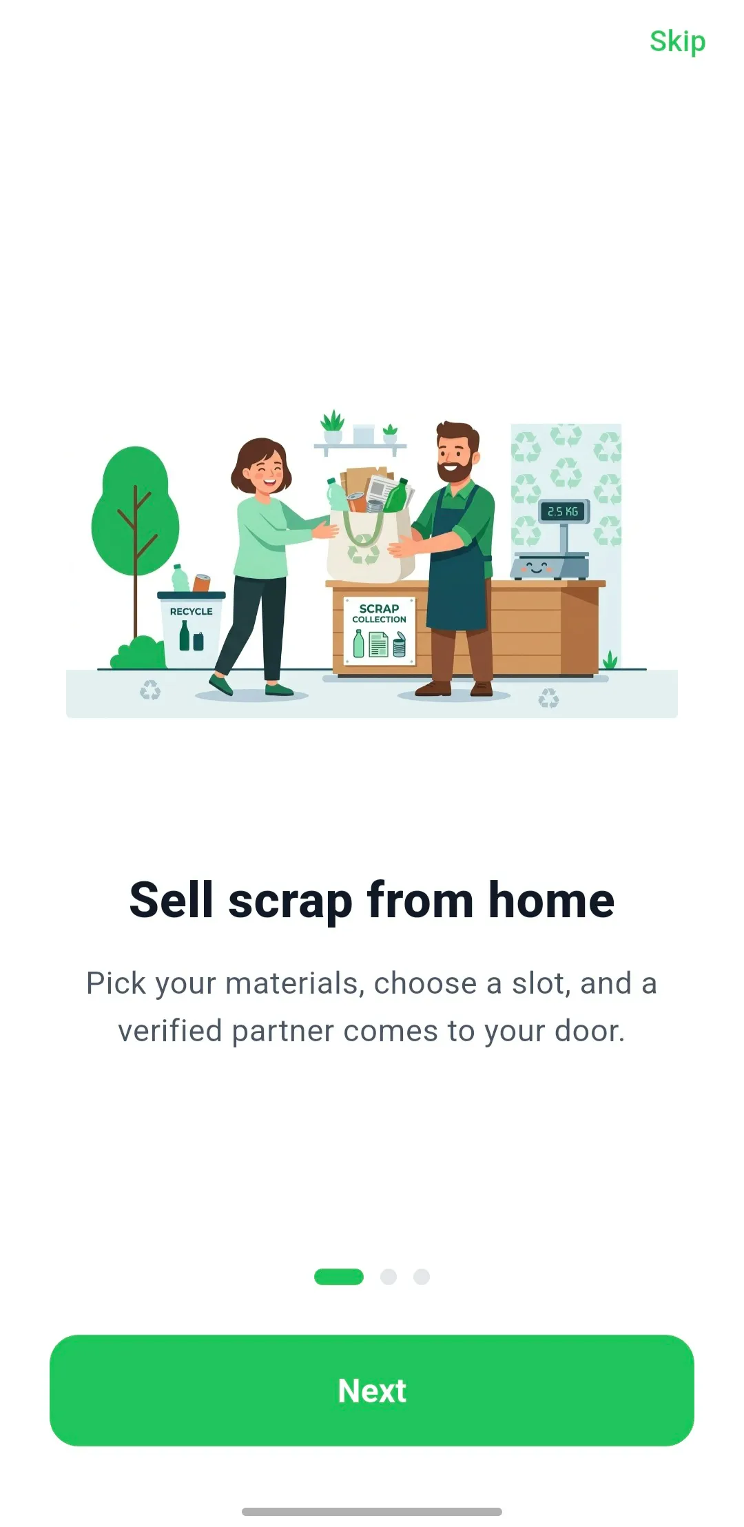 Sell scrap from home in the ScrapSale app